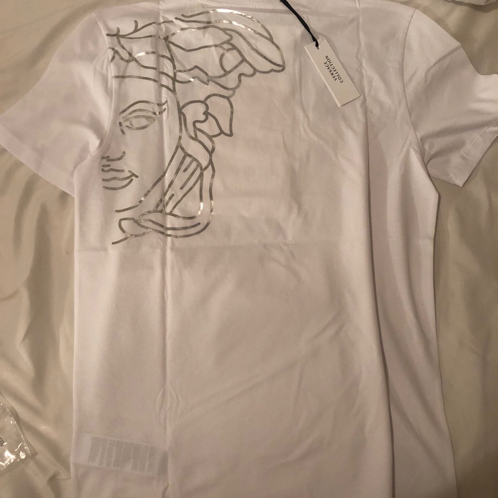 Men’s white Versace shirt sz small